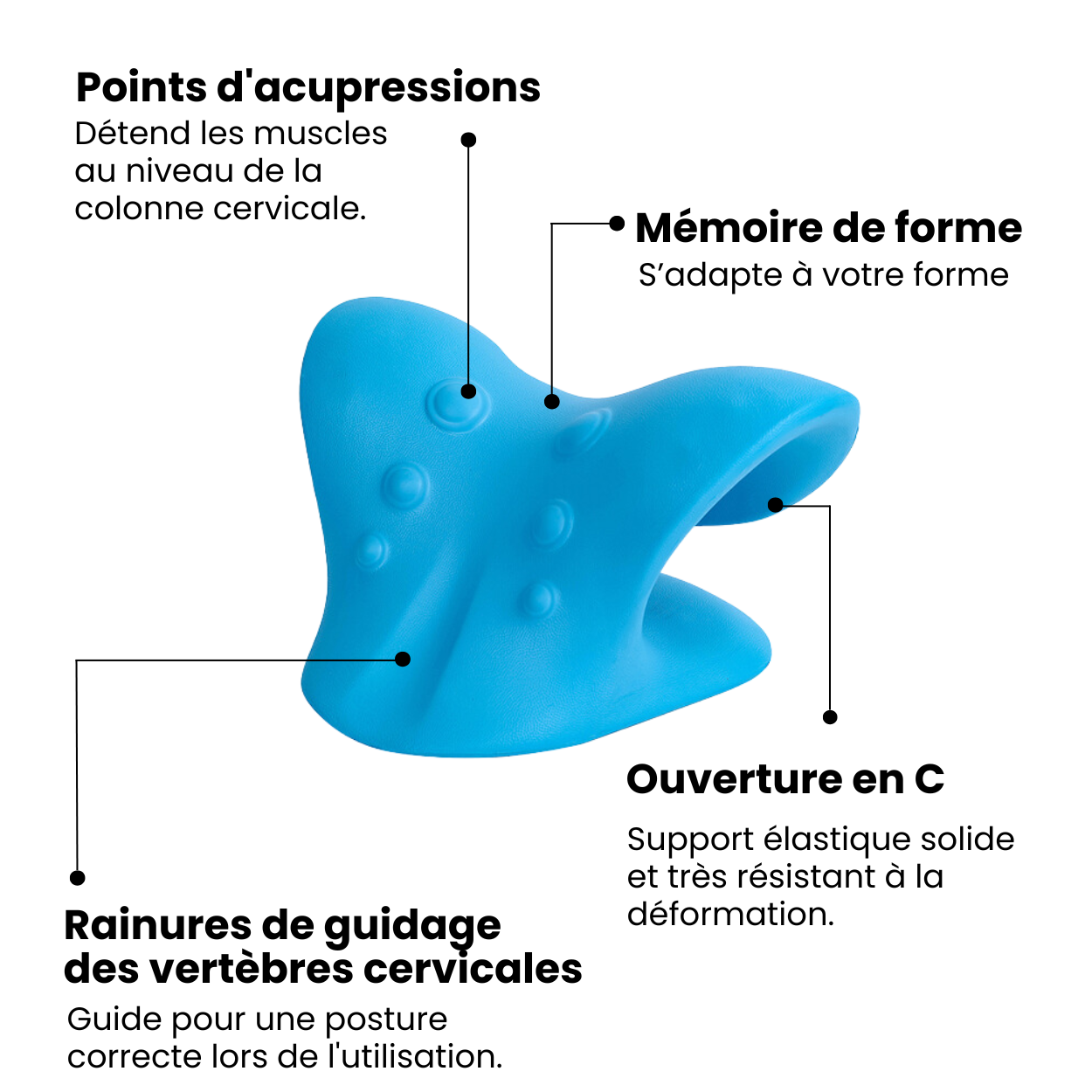 Coussin traction cervicale douleurs cou torticolis