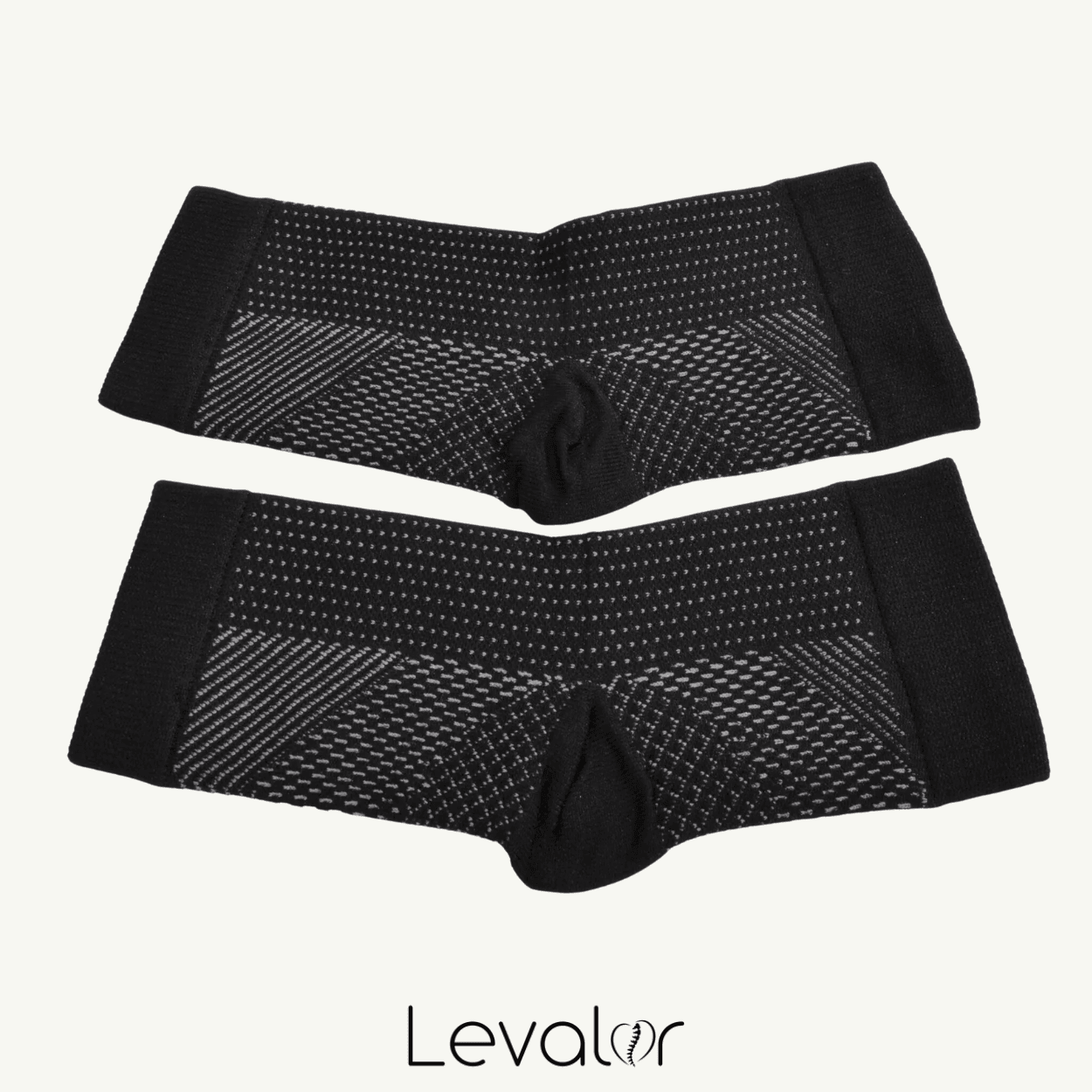 les Chaussettes de compression noir levalor favorise la circulation sanguine, réduit la fatigue musculaire et les gonflements et prévient'apparition de crampes