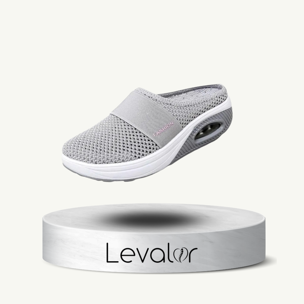 chaussons orthopédiques pour femme de couleur grise confortables, résistants et compensés pour une journée pleine de bonheur