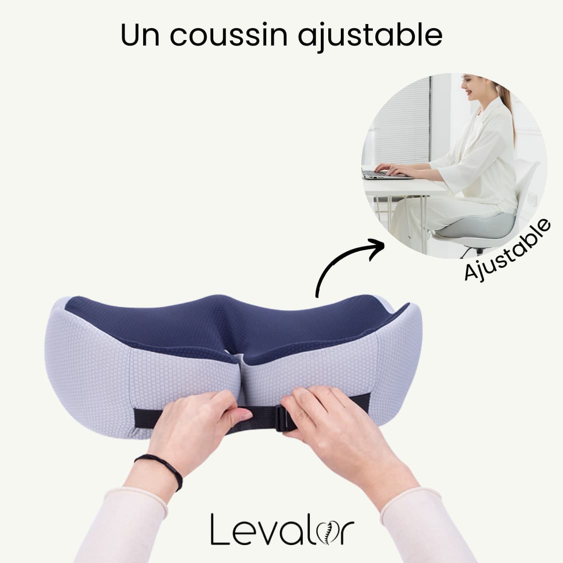 coussin orthopedique levalor ajustable pour un confort optimale