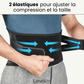 Ceinture lombaire levalor constitué de deux elastiques pour ajuster la taille et la compression