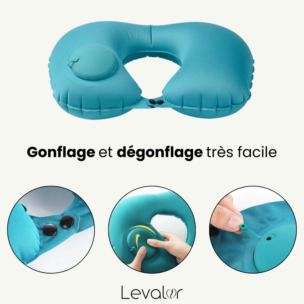 fiche utilisation du coussin gonflable pour cervicale.